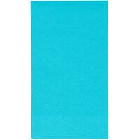 Creative Converting 951039 Bermuda Blue 3-Ply Guest Towel / Buffet Napkin - 16/Pack