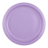 Creative Converting 50193B 10" Luscious Lavender Purple Paper Plate - 24/Pack