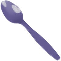 Creative Converting 6 1/8" Purple Heavy Weight Plastic Spoon - 50/Pack