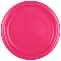 Creative Converting 47177B 9" Hot Magenta Pink Paper Plate - 24/Pack