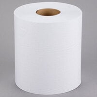 Lavex 1-Ply White Center Pull Paper Towel 750' Roll - 6/Case