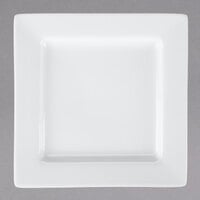 Libbey SL-7 Slate 7 1/4" Ultra Bright White Wide Rim Square Porcelain Plate - 24/Case