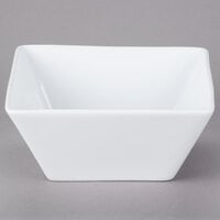 Libbey SL-99 Slate 100 oz. Ultra Bright White Square Porcelain Bowl - 6/Case