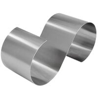 American Metalcraft SSR16 16 1/2" x 6" x 7" Satin Stainless Steel S-Shaped Riser