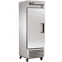 True TS-23-HC LH 27" Stainless Steel One Section Solid Door Reach-In Refrigerator with Left-Hinged Door
