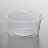 Choice 12 oz. Customizable Translucent Microwavable Round Plastic Deli Container - 50/Pack