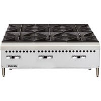 Vulcan VCRH36-1 Natural Gas 36" 6 Burner Countertop Range / Hot Plate - 150,000 BTU