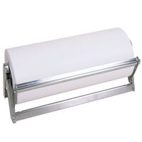 Bulman A503-12 Standard 12" Stainless Steel All-In-One Counter Mount / Freestanding Paper Dispenser / Cutter with Serrated Blade