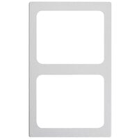 Vollrath 8244120 Miramar 2 Compartment White Stone Resin Adapter Plate for Vollrath 40005 Pans
