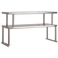 Advance Tabco TOS-6-18 Stainless Steel Double Overshelf - 18" x 93 1/8"