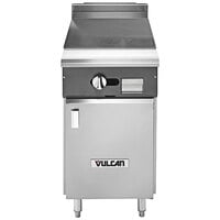 Vulcan V118HB-NAT V Series Natural Gas Heavy-Duty Range with 18" Hot Top and Cabinet Base - 30,000 BTU