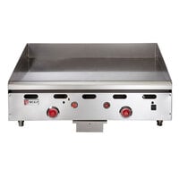 Wolf ASA24-30 -NAT Natural Gas 24" Countertop Griddle with Snap-Action Thermostatic Controls and Extra Deep Plate - 54,000 BTU