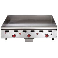 Wolf by Vulcan ASA36-24 -NAT Natural Gas 36" Countertop Griddle with Snap-Action Thermostatic Controls - 81,000 BTU