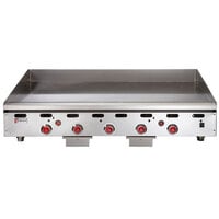 Wolf ASA60-30 -NAT Natural Gas 60" Countertop Griddle with Snap-Action Thermostatic Controls and Extra Deep Plate - 135,000 BTU