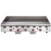 Wolf by Vulcan ASA60-24-LP Liquid Propane 60" Countertop Griddle with Snap-Action Thermostatic Controls - 135,000 BTU