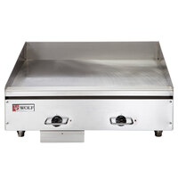 Wolf WEG24E-240/1 24" Electric Countertop Griddle with Thermostatic Controls - 240V, 1 Phase, 10.8 kW