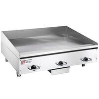 Wolf WEG36E-208/3 36" Electric Countertop Griddle with Thermostatic Controls - 208V, 3 Phase, 16.2 kW