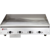 Wolf WEG48E-240/1 48" Electric Countertop Griddle with Thermostatic Controls - 240V, 1 Phase, 21.6 kW