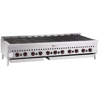 Wolf SCB60-NAT Natural Gas Low Profile 60" Radiant Gas Charbroiler - 159,500 BTU