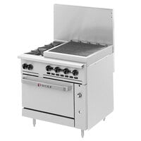 Wolf C36S-2B24CBN Challenger XL Series Natural Gas 36" Range with 2 Burners, 24" Charbroiler, and Standard Oven - 159,000 BTU