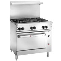 Wolf by Vulcan C36S-6BP Challenger XL Series Liquid Propane 36" Manual Range with 6 Burners and Standard Oven - 215,000 BTU