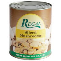 Regal #10 Can Sliced Mushrooms - 6/Case