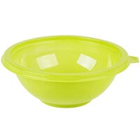 Fineline 5024-GRN Super Bowl 24 oz. Green PET Plastic Salad Bowl - 100/Case