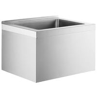Regency 25" 16-Gauge Stainless Steel One Compartment Floor Mop Sink - 20" x 16" x 12" Bowl