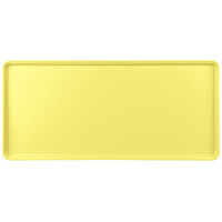 MFG Tray 338001 1520 12 1/2" x 27" Yellow Fiberglass Supreme Display Tray
