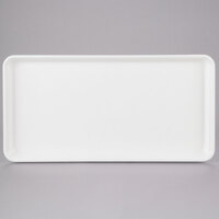 MFG Tray 335001 1537 9" x 18" White Fiberglass Supreme Display Tray