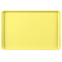 MFG Tray 334001 1520 12" x 18" Yellow Fiberglass Supreme Display Tray
