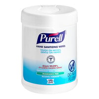 Purell® Alcohol Formulation Sanitizing Wipes 175 Count Canister