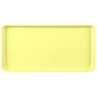 MFG Tray 335001 1520 9" x 18" Yellow Fiberglass Supreme Display Tray