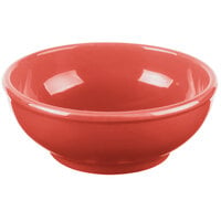 Libbey 903045003 Cantina 18 oz. Cayenne Uncarved Porcelain Oatmeal Bowl - 12/Case