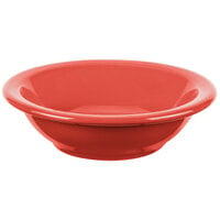 Libbey 903045013 Cantina 5 oz. Cayenne Uncarved Porcelain Fruit Bowl - 36/Case