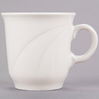 Libbey 950038127 Cascade 6 oz. Ivory (American White) Flint Porcelain Tall Tea Cup - 36/Case