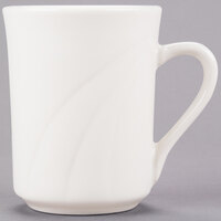 Libbey 950038005 Cascade 8.5 oz. Ivory (American White) Flint Porcelain Mug - 36/Case