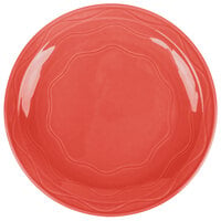 Libbey 903034010 Cantina 9" Cayenne Carved Porcelain Round Plate - 12/Case