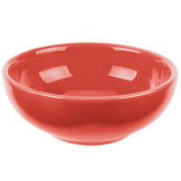 Libbey 903045002 Cantina 5 oz. Cayenne Uncarved Porcelain Salsa Bowl - 12/Case