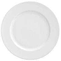10 Strawberry Street RW0004 Royal White 8" White Round Porcelain Salad / Dessert Plate - 24/Case