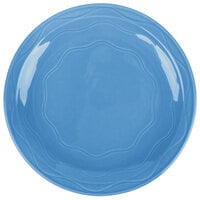 Libbey 903032011 Cantina 10 1/4" Blueberry Carved Round Porcelain Plate - 12/Case