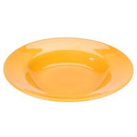 Libbey 903044377 Cantina 21 oz. Saffron Uncarved Porcelain Pasta Bowl - 12/Case