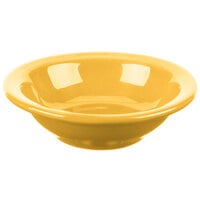 Libbey 903044172 Cantina 4 oz. Saffron Uncarved Porcelain Fruit Bowl - 36/Case