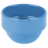 Libbey 903043370 Cantina 8 oz. Blueberry Uncarved Stackable Porcelain Bouillon - 36/Case
