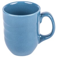 Libbey 903032004 Cantina 11 oz. Blueberry Carved Porcelain Mug - 12/Case