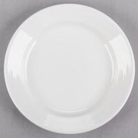 Tuxton FPA-072 Pacifica 7 1/4" Bright White Embossed China Plate - 36/Case