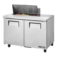 True TSSU-48-08-HC 48 3/8" Refrigerated Sandwich Prep Table with Two Doors