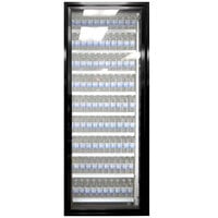 Styleline CL2672-LT Classic Plus 26" x 72" Walk-In Freezer Merchandiser Door with Shelving - Satin Black, Right Hinge