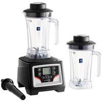 AvaMix BX2100E2J 3 1/2 hp Commercial Blender with Touchpad Control, Timer, Adjustable Speed, and 2 64 oz. Tritan™ Containers - 120V