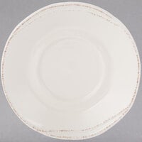 Libbey FH-519 Farmhouse 6 1/4" Round Ivory (American White) Porcelain Saucer - 36/Case